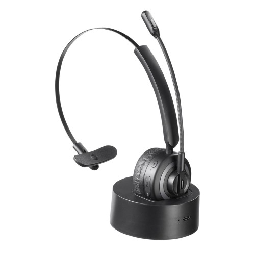 サンワサプライ Bluetoothヘッドセット（ノイズキャンセル機能・充電クレードル付き） MM-BTMH66BK
