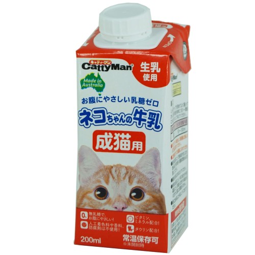 キャティーマン (CattyMan) ネコちゃんの牛乳 成猫用 200ｍｌ×24本セット