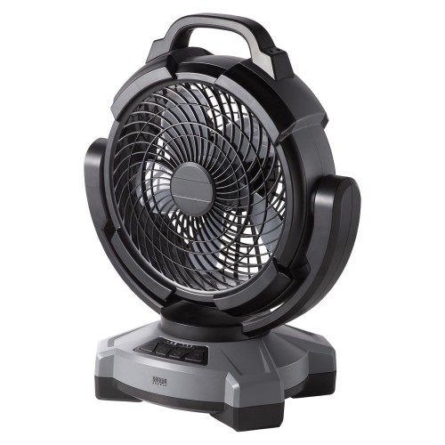 サンワサプライ 大型作業用ファン（充電式・自動首振り機能付き） FAN-W1BK