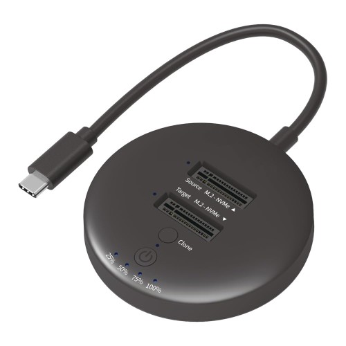 アイネックス クローン相応う USB 20Gbps M.2 NVMe SSD照明ランプ 2拡張スロット HDE-21