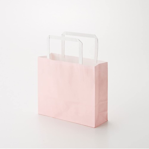 ケース販売HEIKO 紙袋 25チャームバッグ 平手 18-2 白筋無地 P 003273214 1ケース(50枚入×8袋 合計400枚)