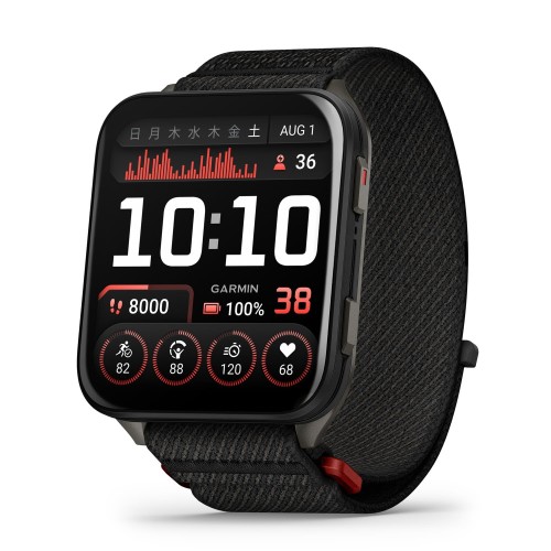 GARMIN(ガーミン) Venu X1 Black スマートウォッチ 大画面見せびらかす 薄型 軽さ ゴルフ役立つこと お休みモニタリング 日本