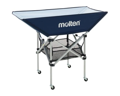 モルテン(molten) ボールカゴ 折りたたみ式平型ボールカゴ 背低 ネイビー BK0032-N｜ケーズショップ