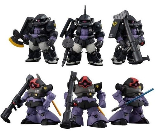 FW GUNDAM CONVERGE:CORE どす黒い三連星 高工作型ザクII＆ドムセット