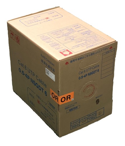 楽天市場】0.5-4P NSGDT6 日本製線 300m LANケーブル CAT6 UTP
