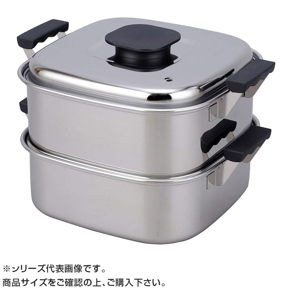 PE 18-0角蒸器 2段 27cm 045032