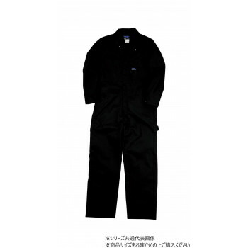 クレヒフク CAT長袖ツナギ ブラック L 609