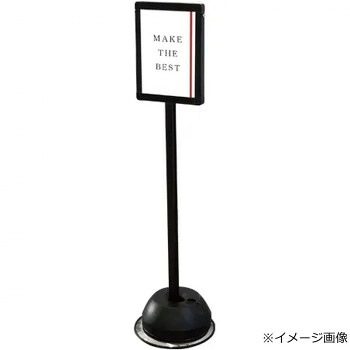 TOKISEI 不易流行精工 戸外ポールサインスタンド A4片面縦 黒いこと BOPSS-A4TK その他-文房具・事務用品-プレゼンテーション用品