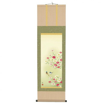 浮田秋水掛軸(尺三) 「秋桜」 212012