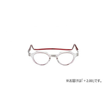オーケー光学　老眼鏡クリックリーダー メトロ MTIR インサイドレッド+2.00