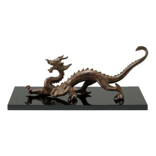 陵丘銅器 銅製飾り付け 津田永寿作 木製黒板付 蒼龍 33-03