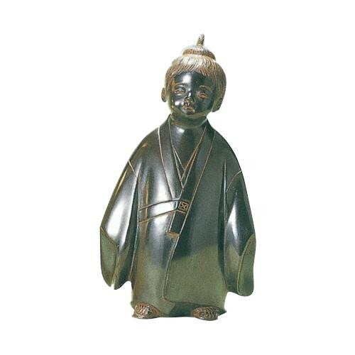 楽天市場】置物 □ 無我童子 金色 大 □環水作 鉄製 敷板・木札付 紙箱