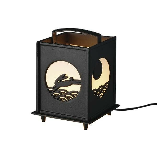 楽天市場】贈答 ギフト 置行灯 波にうさぎ 紙箱入 電装付 鋳鉄製 高岡