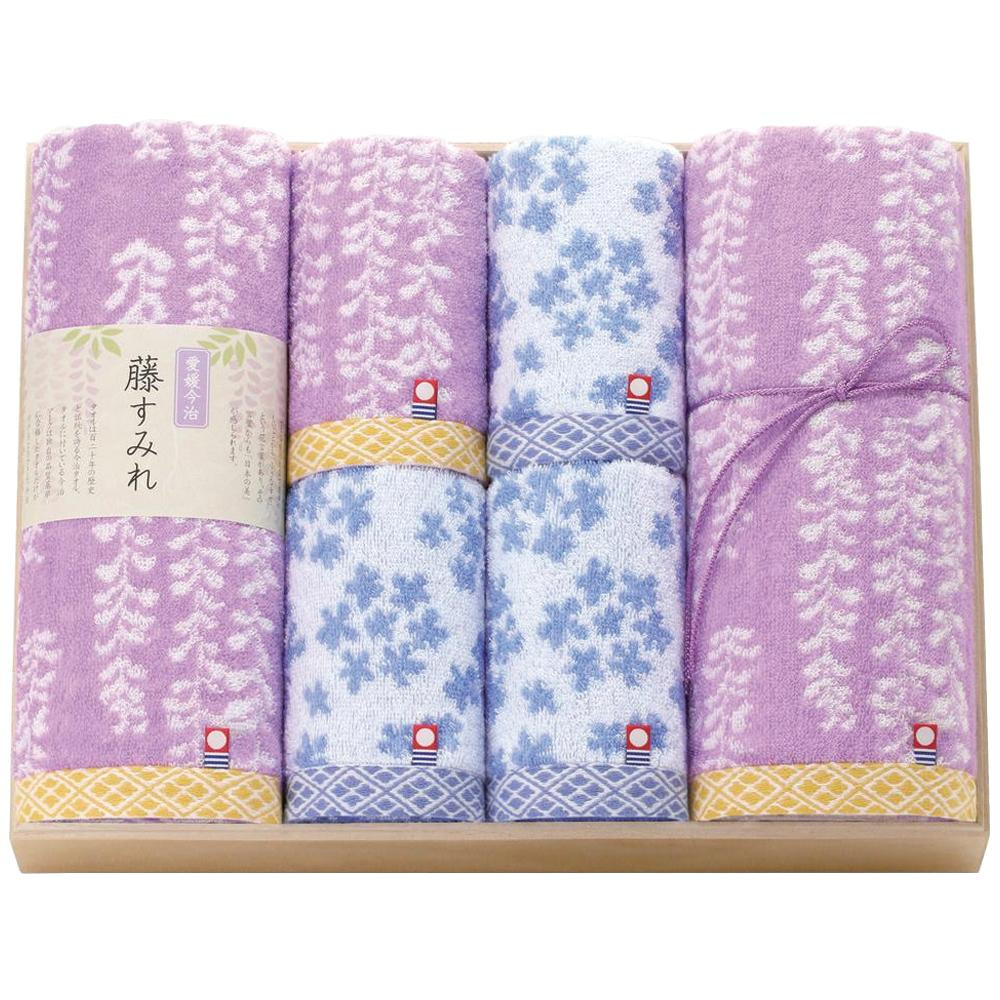 トクダ 今治 藤すみれ 日本製 木箱入りタオルセット 62310 8,109円