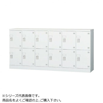 豊國加工 多人数用ロッカーロータイプ(6列2段)文字盤錠窓付き添い人 棚板付き添い人 GLK-D12YSW CN-85色(白いこと薄墨色)