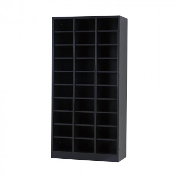 豊國工業 シューズロッカーH1530(3列10段) USL-310-MB マットブラック