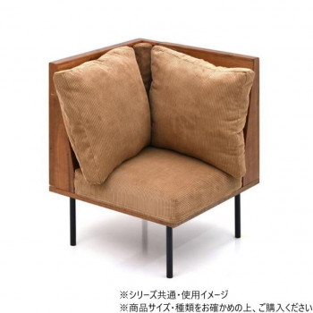 B.Bファニシング infinite　L型角ソファー コーデュロイブラウン IFSE0316COBRN