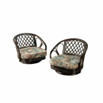 今枝商店　Romantic Rattan　籐回転座椅子2脚組　ロータイプ　TK703