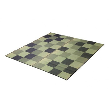 純国産 い草ラグカーペット 『Fブロック』 グレー 約191×250cm 8220630