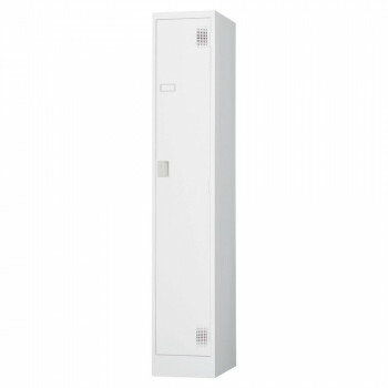 豊國工業 スタンダードロッカー1人用スリム(シリンダー錠) TLK-S1S CN-85色(ホワイトグレー) 16,875円