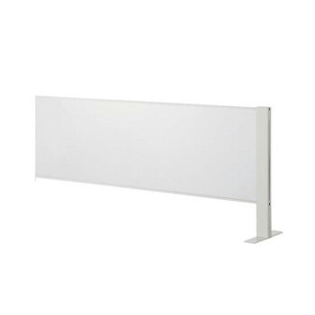 豊國工業 飛沫ガードアクリルパネル 両面用増連 H600&times;W1440mm HG-CAR1506-W ホワイト｜ライフ＆ビューティ