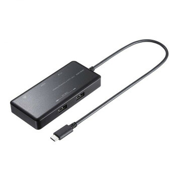 サンワサプライ USB Type-C ドッキングステーション USB-DKM7BK