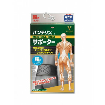 興和(コーワ)　バンテリンコーワサポーター　腰用・男女兼用　ブラック　大きめLサイズ 20個セット 57,156円