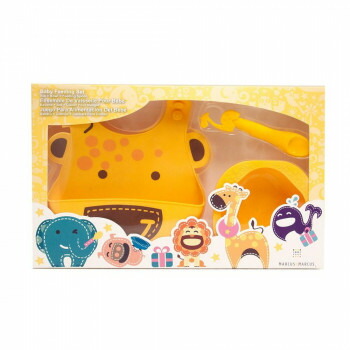 ベビーフィーディングセット シリコン食器セット きりん MMBFS-GF 18個セット