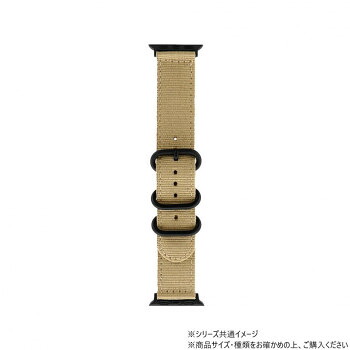 Apple Watch バンド CORVIN 3バックルナイロンバンド ベージュ LN-AW41B38BG 6個セット