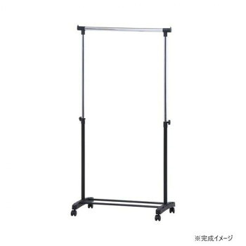 不二貿易 (C/D:15539) パイプシングルハンガー 3644-A0-BK 14199 24個セット