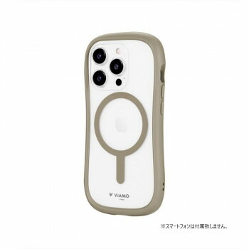 iPhone 15 Pro ハイブリッドケース 「ViAMO charge」 グレージュ LN-IP23VMCGG 7個セット