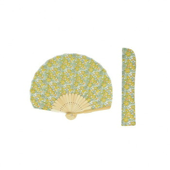 Ripple×LIBERTY 扇子×扇子袋 ギフトセット 花柄 YE SGF30-LIA03 12個セット