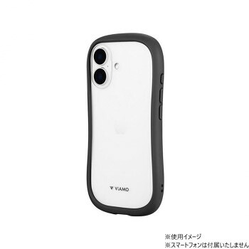 iPhone16　ViAMO freely超硬度・耐傷・耐衝撃ガラスケース　ダークグレー　LN-IM24VMFGY 8個セット
