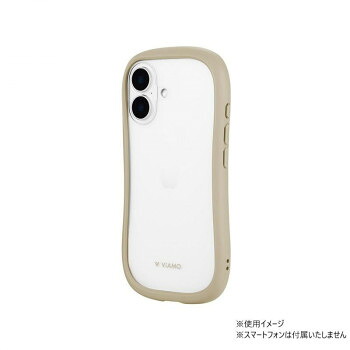 iPhone16　ViAMO freely超硬度・耐傷・耐衝撃ガラスケース　ベージュ　LN-IM24VMFBG 8個セット