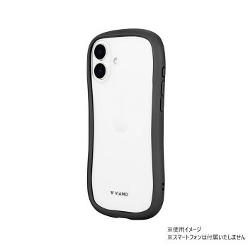 iPhone16 Plus　ViAMO freely　耐衝撃ガラスケース　ダークグレー　LN-IA24VMFGY 8個セット