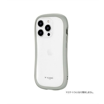 iPhone 15 Pro ハイブリッドケース 「ViAMO freely」 ライトグレー LN-IP23VMFLGY 8個セット