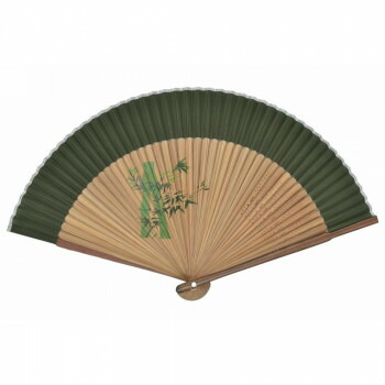 大西賢製販 Ripple メンズ短地シルクペンテックス扇子 22cm 竹A 緑 S27-MTSP08 15個セット