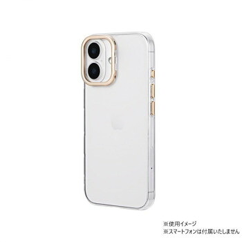 iPhone16　mycam Standカメラ保護スタンド 耐衝撃ケース　シャンパンゴールド　LN-IM24MCSGD 9個セット