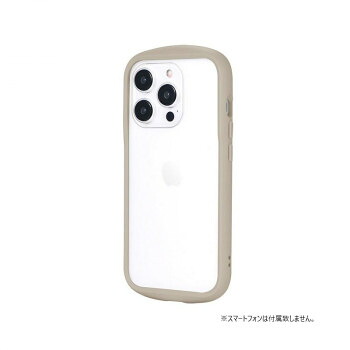 iPhone 15 Pro 耐衝撃ハイブリッドケース 「Cleary」 ベージュ LN-IP23PLCBG 11個セット