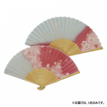 大西賢製販 Ripple レディース桜扇子 21cm ぼかし桜 ピンク HF19-C006 18個セット