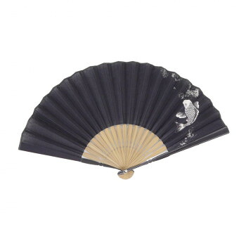 大西賢製販 Ripple メンズ扇子 23cm 鯉 黒 S20-MN06 18個セット