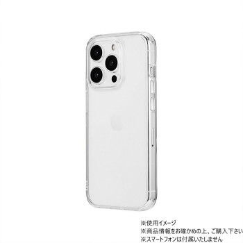 iPhone 15 Pro 耐傷・耐衝撃ハイブリッドケース 「UTILO Tough」クリア LN-IP23CTHCL 12個セット