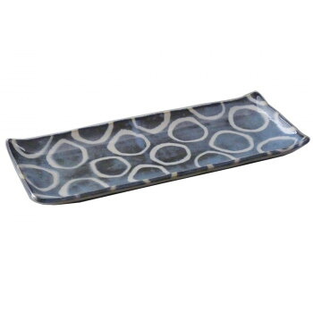 Brush Blue 百丸 長角皿 MN-862 35個セット