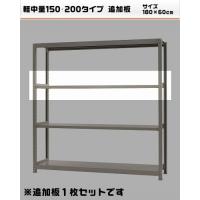 400021860-23　軽中量-150・200　物流・倉庫ラック　追加棚　W180&times;D60cm｜ライフ＆ビューティ