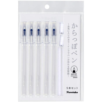 呉竹 からっぽペン ほそ芯 5本セット ECF160-451 40個セット