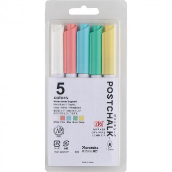 呉竹 ZIG POSTCHALK MARKER DRY-WIPE 1.2MM TIP 5V POST-990A/5V 51個セット