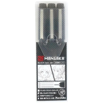 呉竹 ZIG CARTOONIST MANGAKA BLACK3VII CNM/3VBK2 57個セット