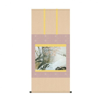 掛軸 川合玉堂春潤 54.5×115cm KZ2G9-011|ライフ&ビューティ