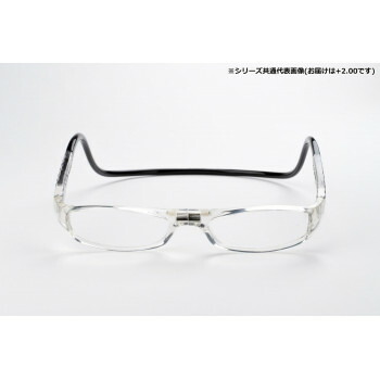 オーケー光学 老眼鏡クリックリーダー  ユーロ  EBC  ブラック＆クリアー+2.00
