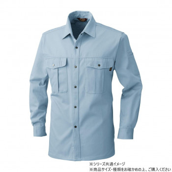 桑和 5335 長袖ティーシャツ L大いさ モスグリーン(107) 作業着・作業服-DIY・工具-安全・保護用品